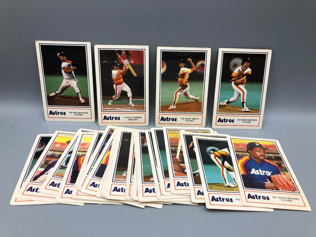 1986 Kool Aid Houston Astros Police Lot of 31 Cards: 1986 Kool Aid Houston Astros Police Lot of 31 Cards with Nolan Ryan - Mostly lower grade condition