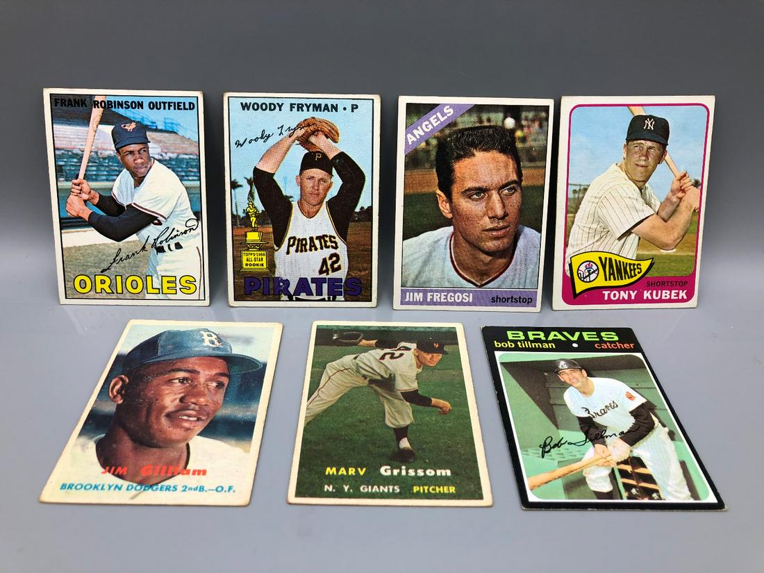Lot of 7 Vintage Baseball Cards - 1957 Topps Jr (1 of 7)