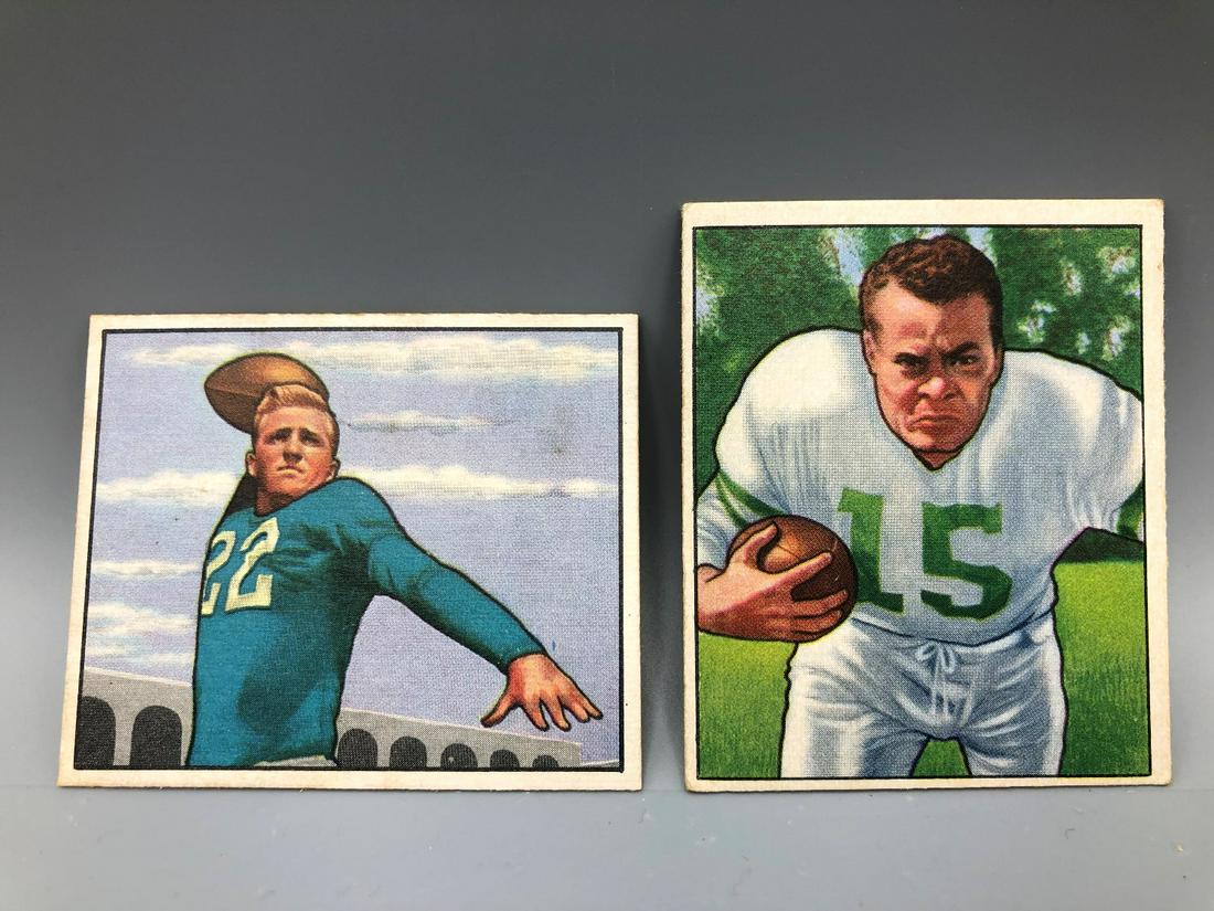1950 Bowman Football Bobby Layne & Steve Van Buren (1 of 2)