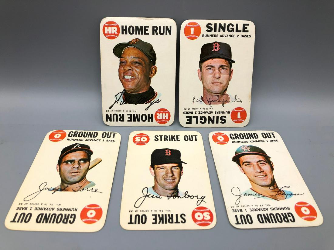 1968 Topps Game Lot of 5 - Willie Mays, Carl: 1968 Topps Game Lot of 5 - Willie Mays, Carl Yastrzemski