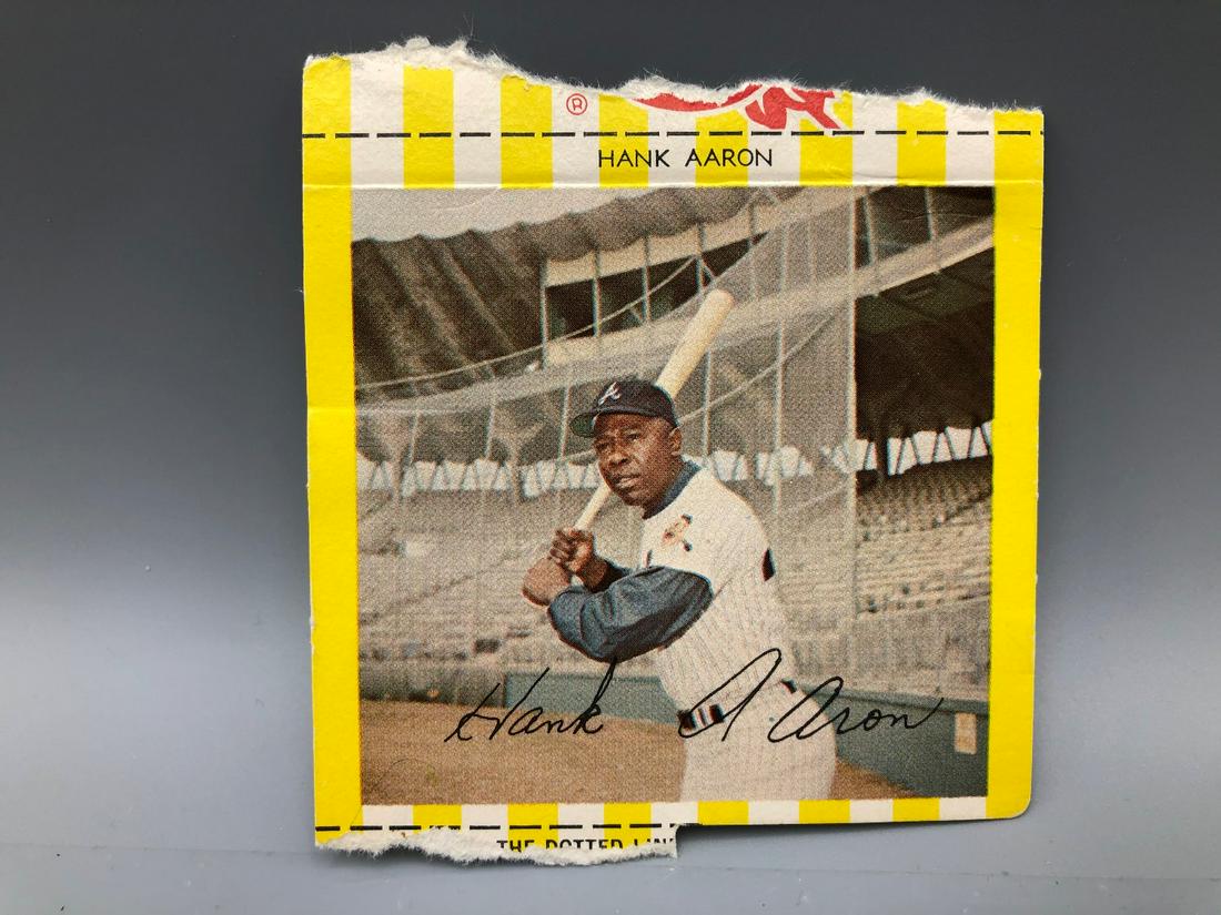1969 Kahns Hank Aaron - Tough Card: 1969 Kahns Hank Aaron - Tough Card