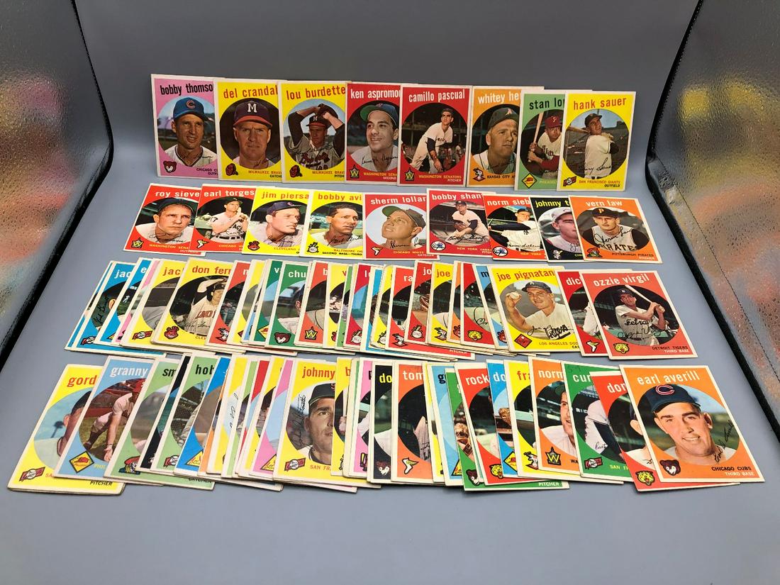 1959 Topps Baseball Lot of 92 cards - Varying (1 of 5)