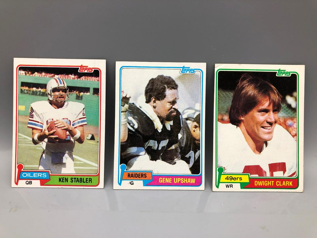 1981 Topps Football Lot of 3 - Ken Stabler, Gene (1 of 2)
