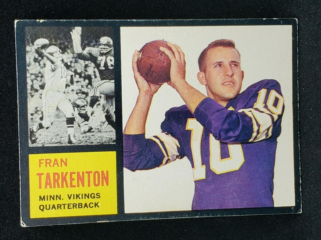 1962 Topps Fran Tarkenton #90 Rookie Short Print HOF (1 of 2)