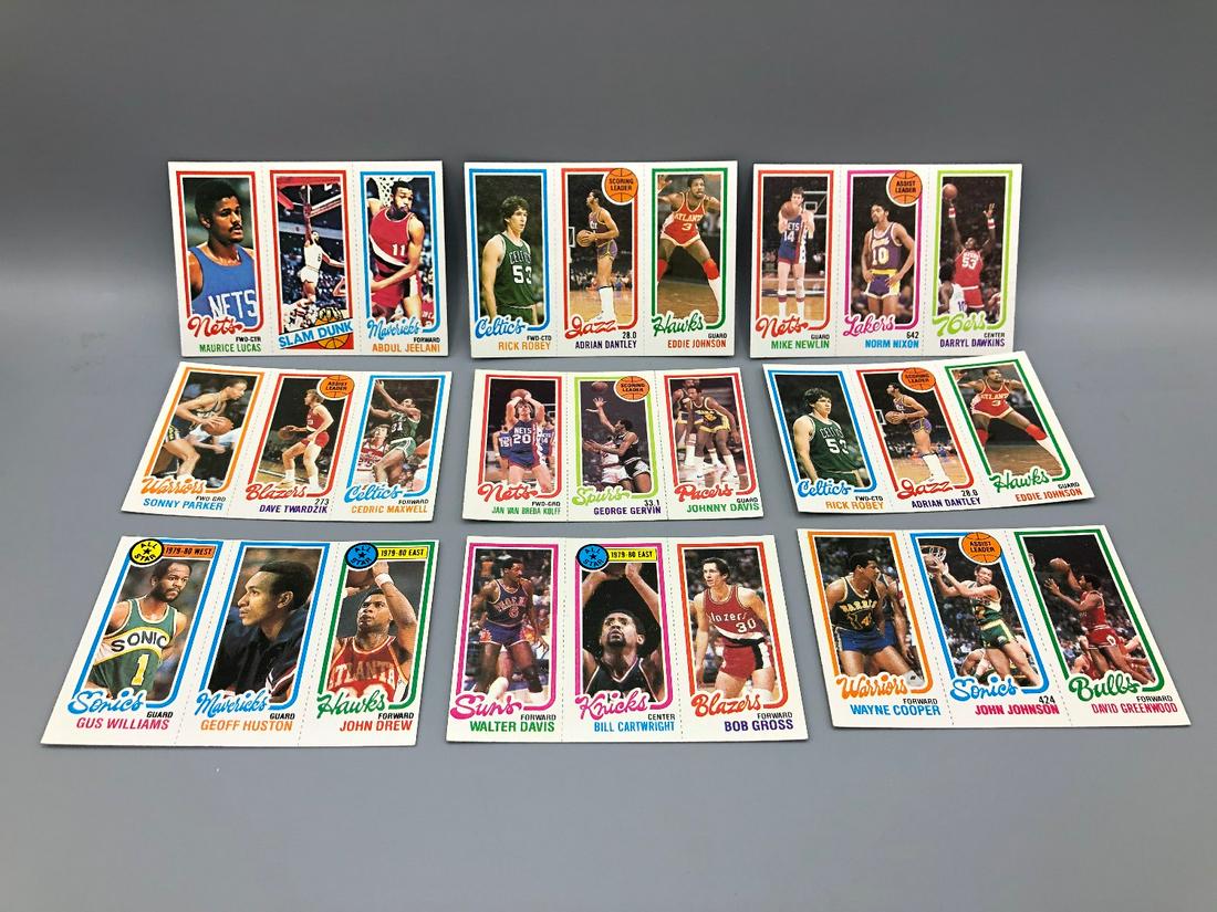 1980-81 Topps Basketball Lot of 9 Cards - Julius (1 of 2)