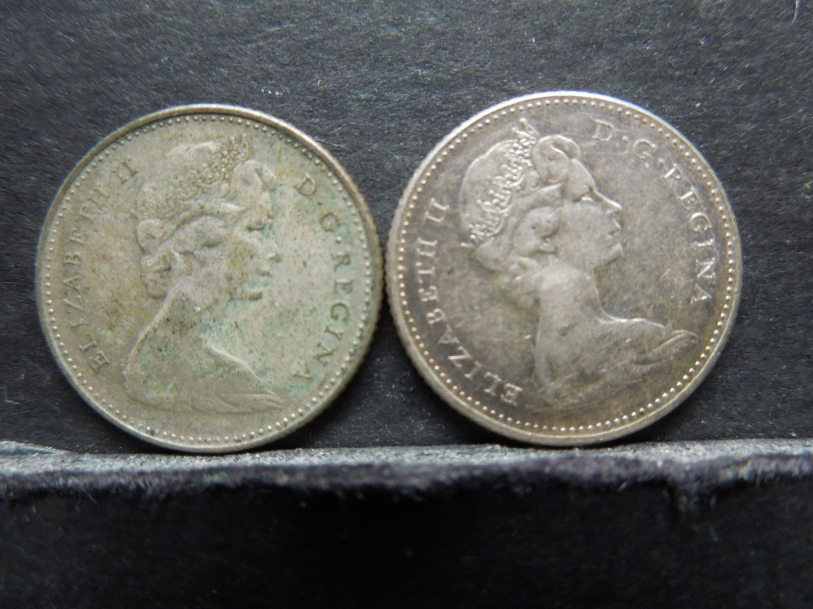 1967 & 1968 Canadian Dimes 50% Silver Coins.: 1967 & 1968 Canadian Dimes 50% Silver Coins.