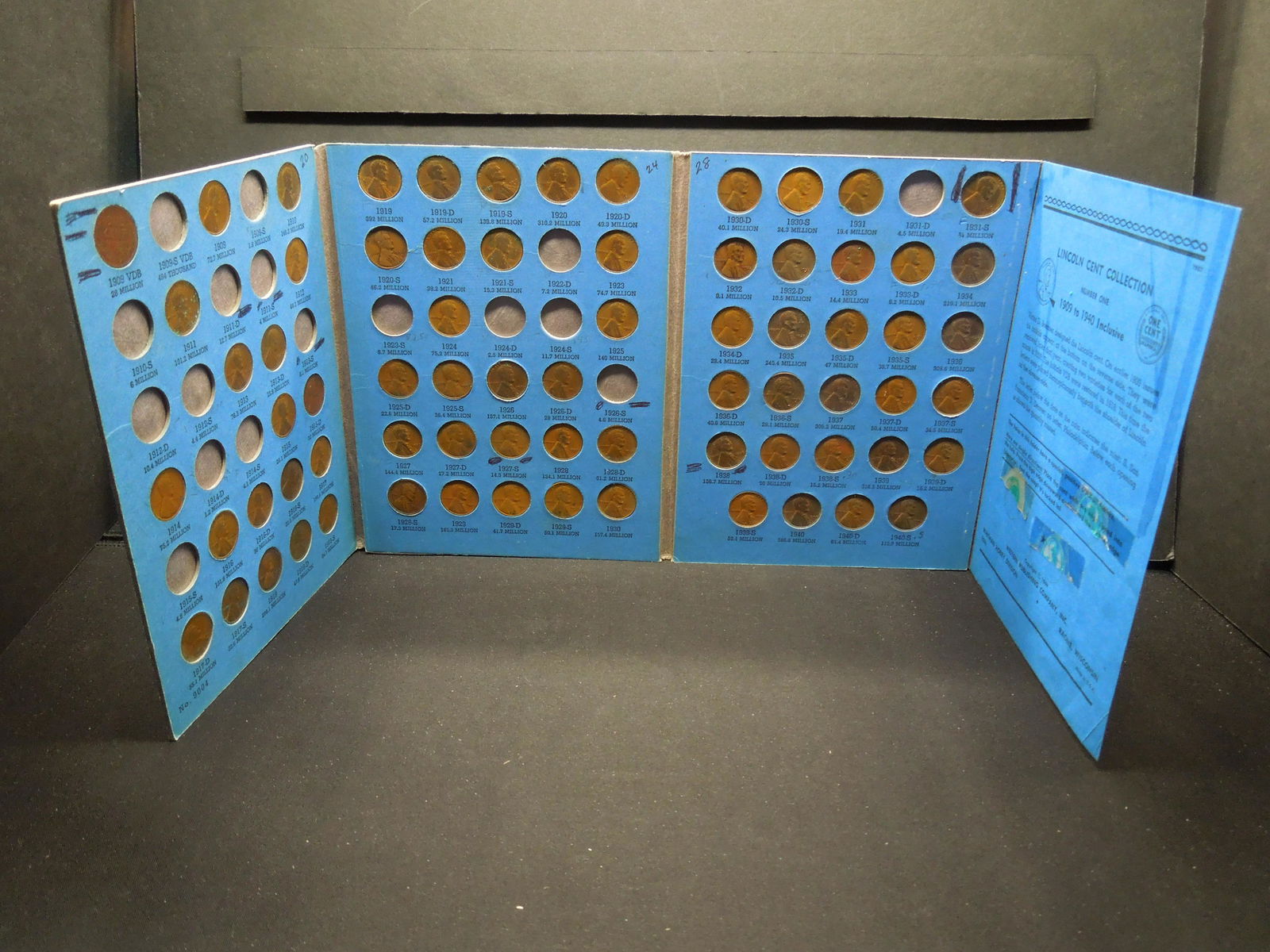 Lincoln Cent Book With Approx. (70) Coins (1 of 7)