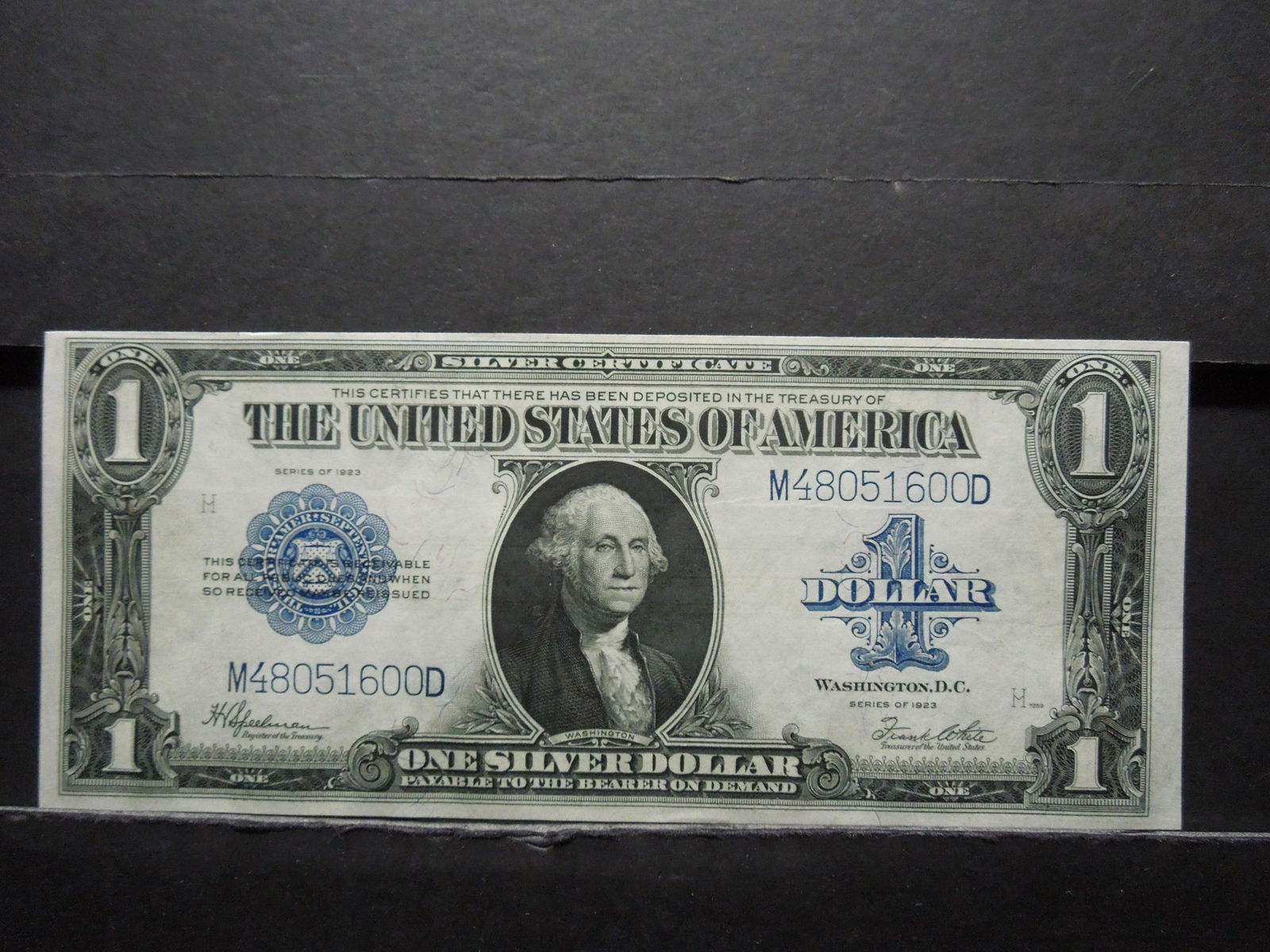 1923 $1 Blue Seal Large Sized Silver Certificate.  Nice (1 of 3)