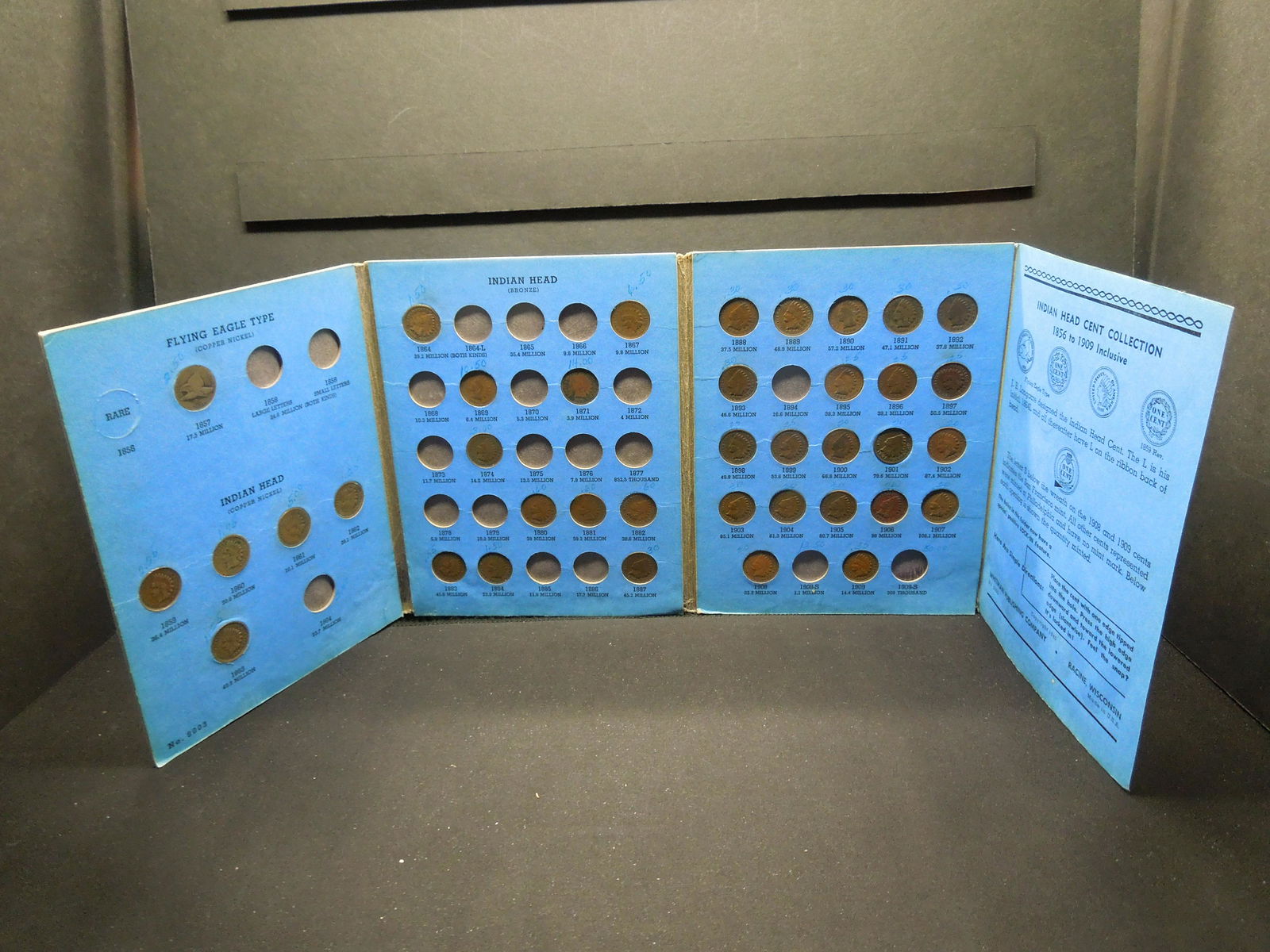 Indian Cent Book, Approx. 35 Coins (1 of 7)