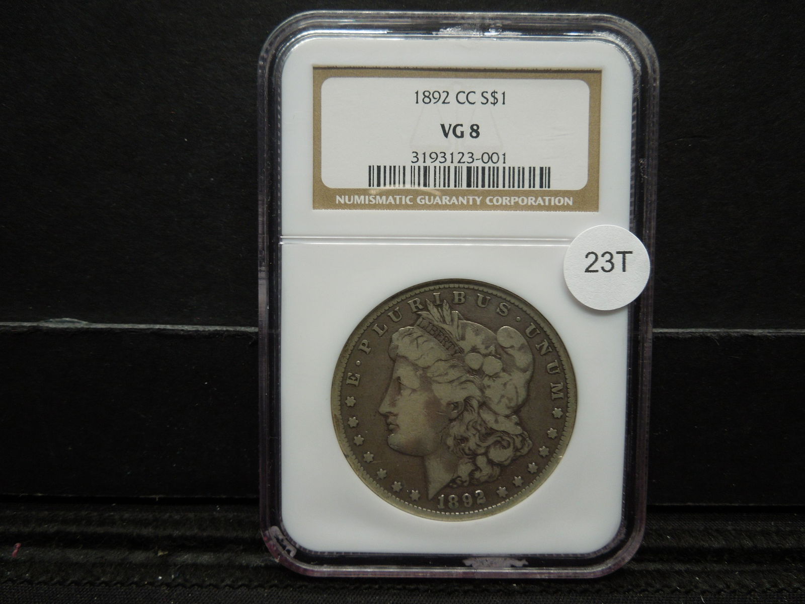 1892 CC Morgan Dollar NGC VG8 (1 of 4)