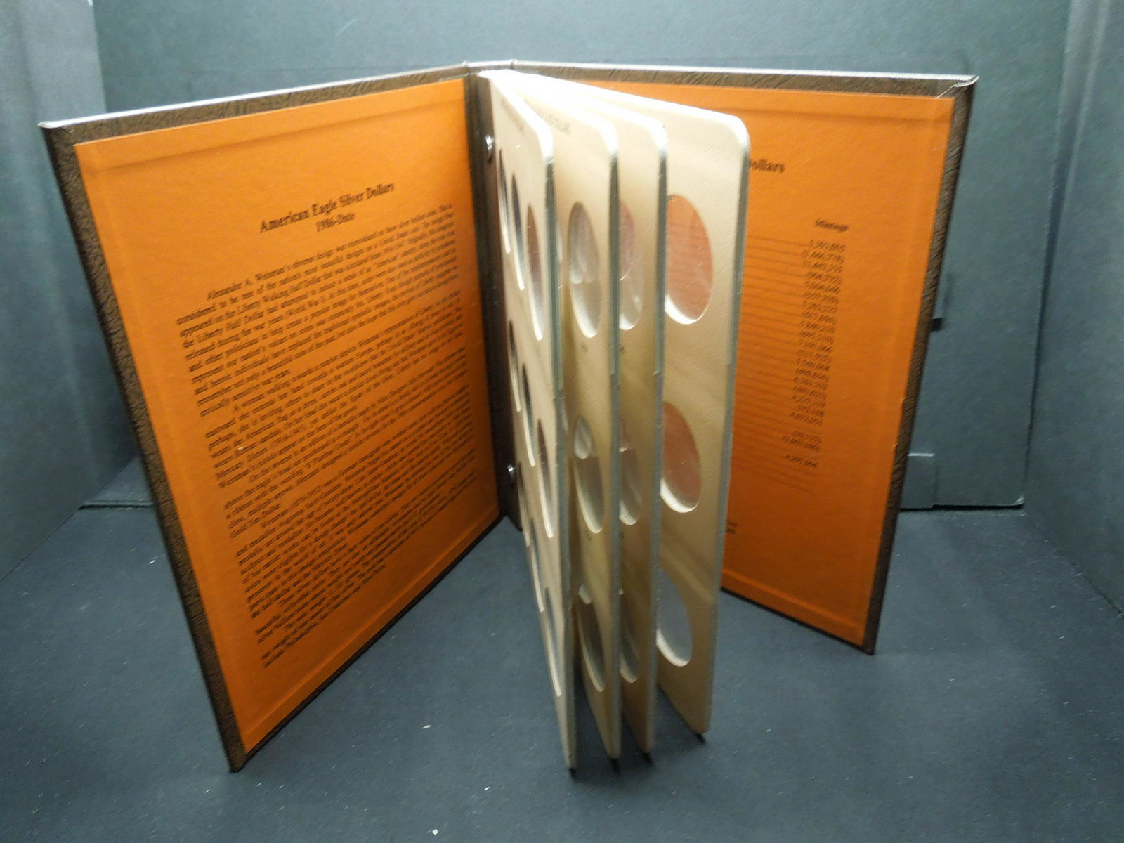 2004, 2007 American Silver Eagle In a Book (1 of 5)