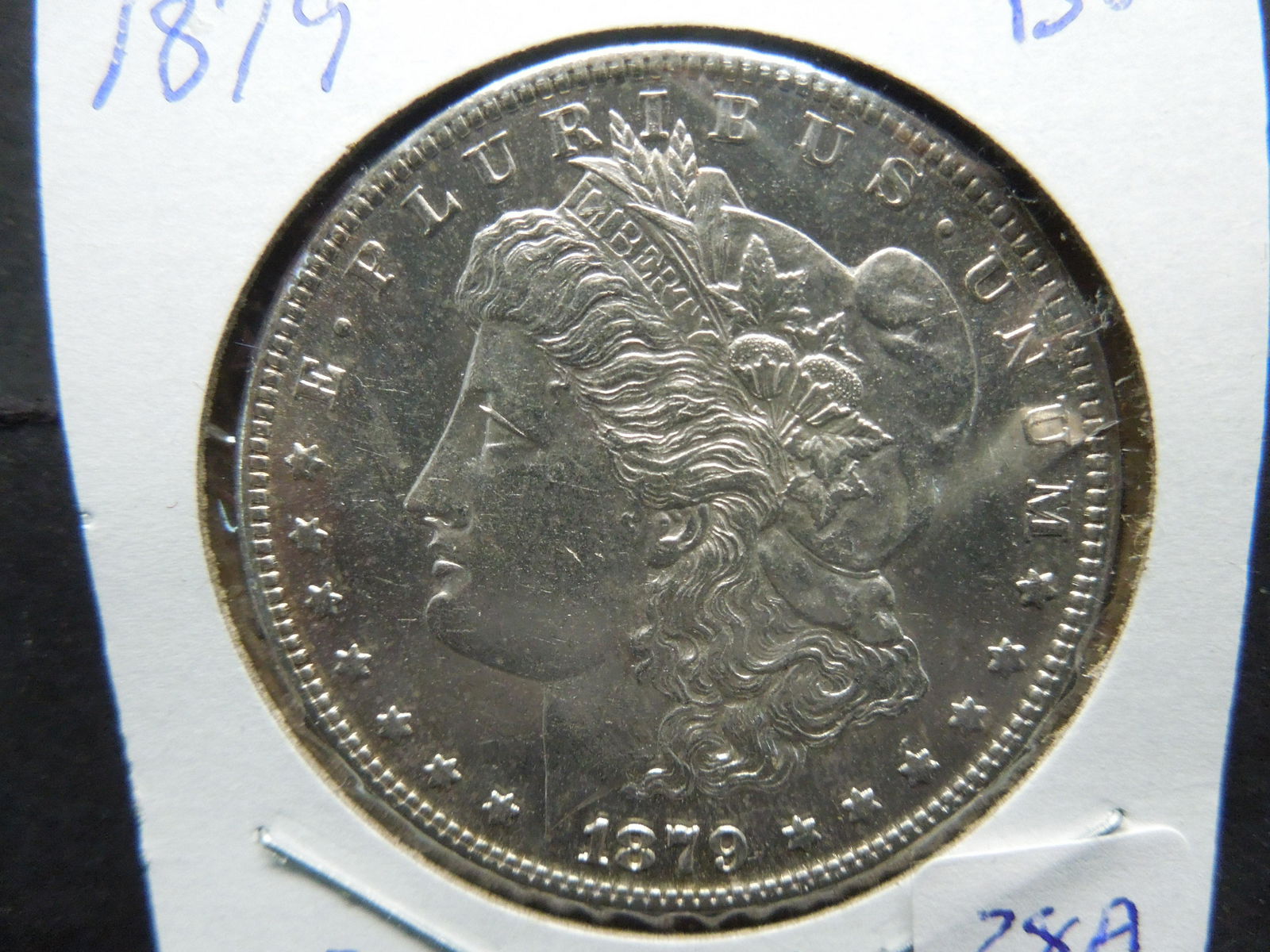 1879 S US Morgan Dollar.  Better Date.  White BU. (1 of 3)