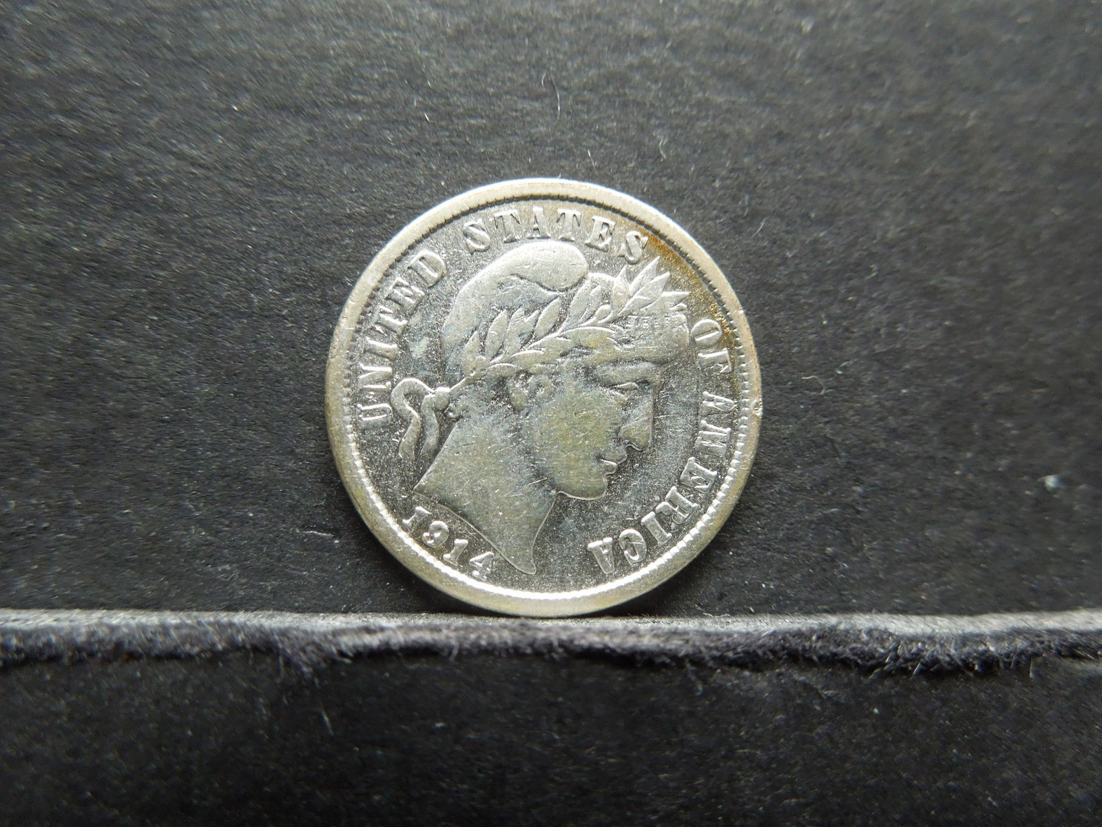 1914-D Barber Dime.  Full Liberty. (1 of 2)
