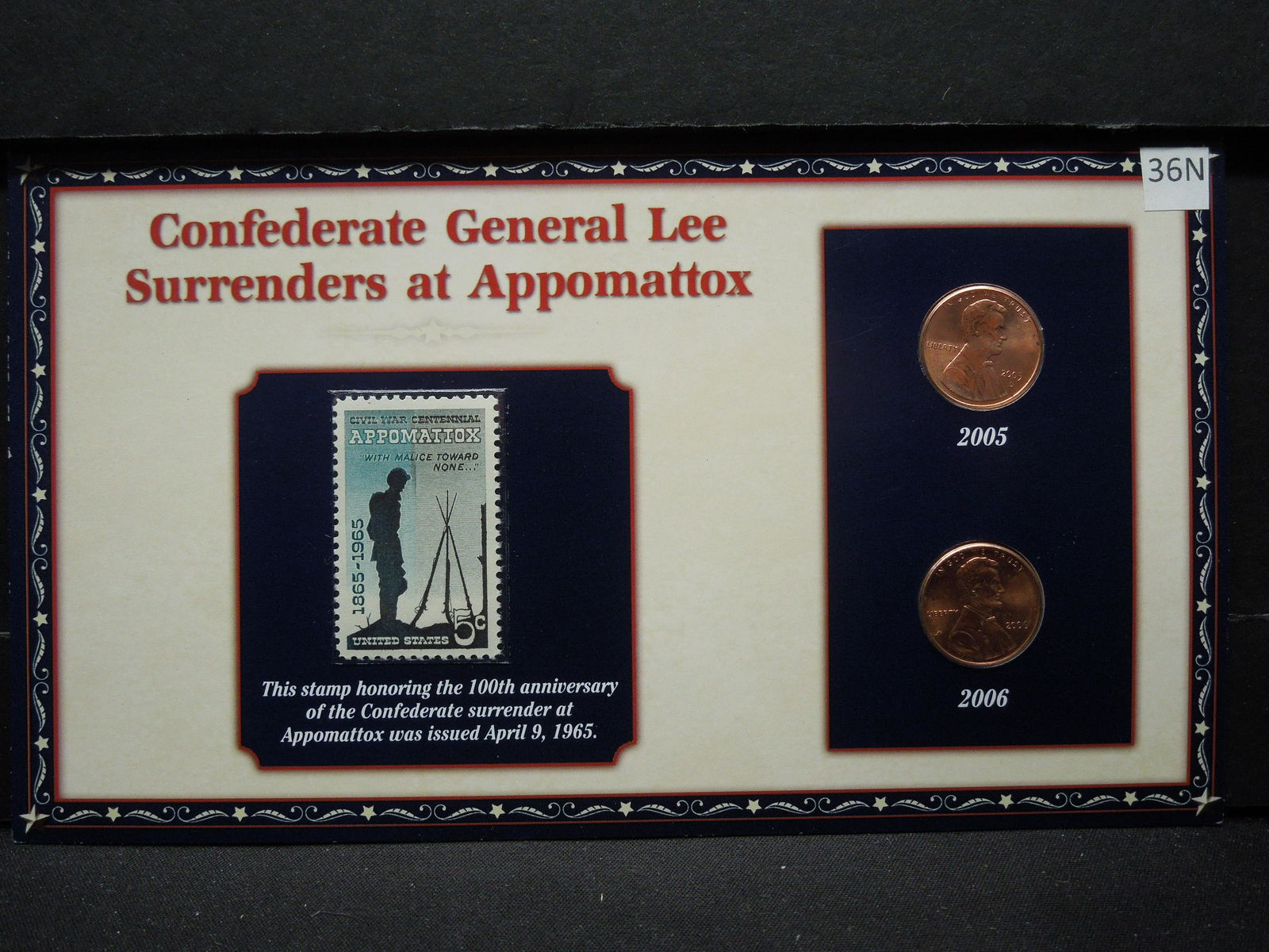 2005 2006 Lincoln Cent and Stamp Set, General Lee (1 of 5)