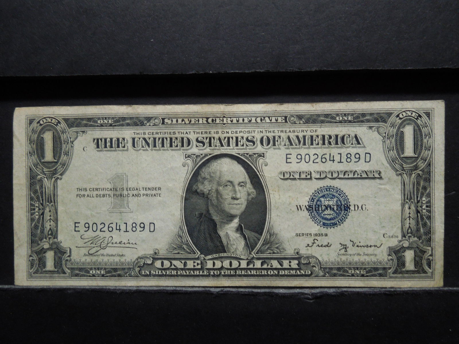 1935 B One Dollar Silver Certificate (1 of 3)