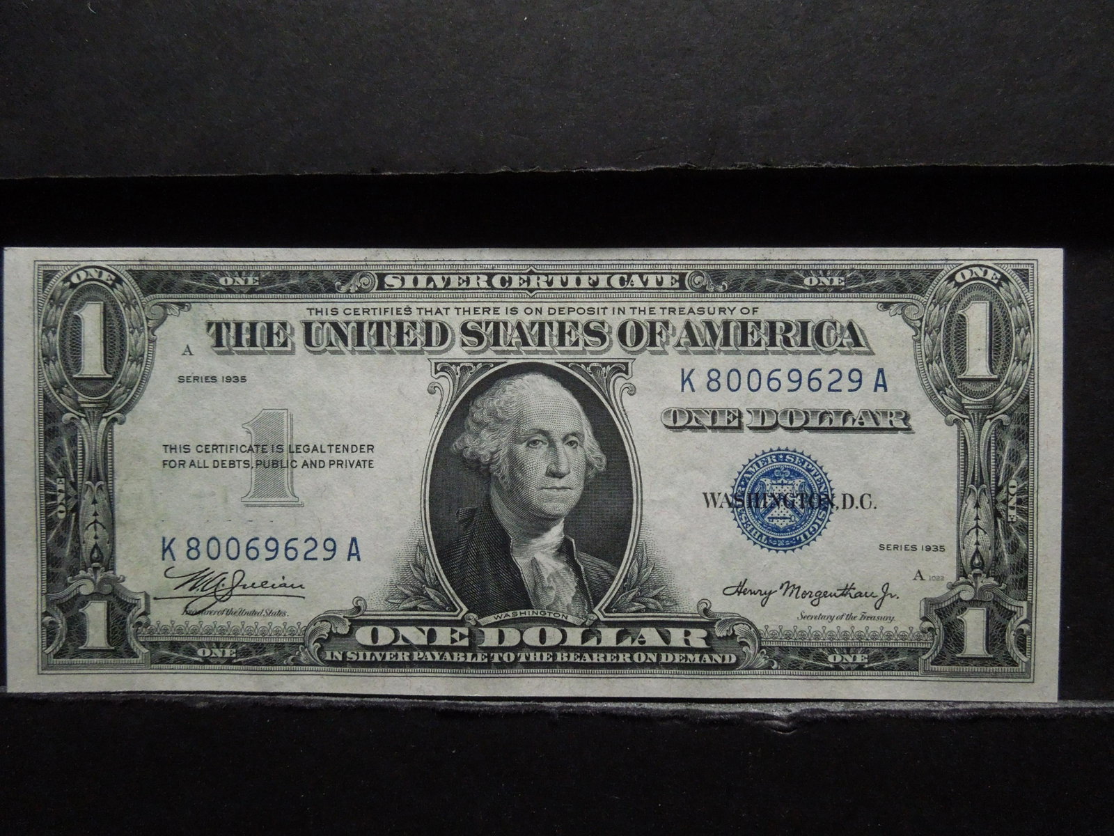 Series 1935 US Silver Certificate. First series and: Series 1935 US Silver Certificate. First series and extremely hard to find. GEM CU.