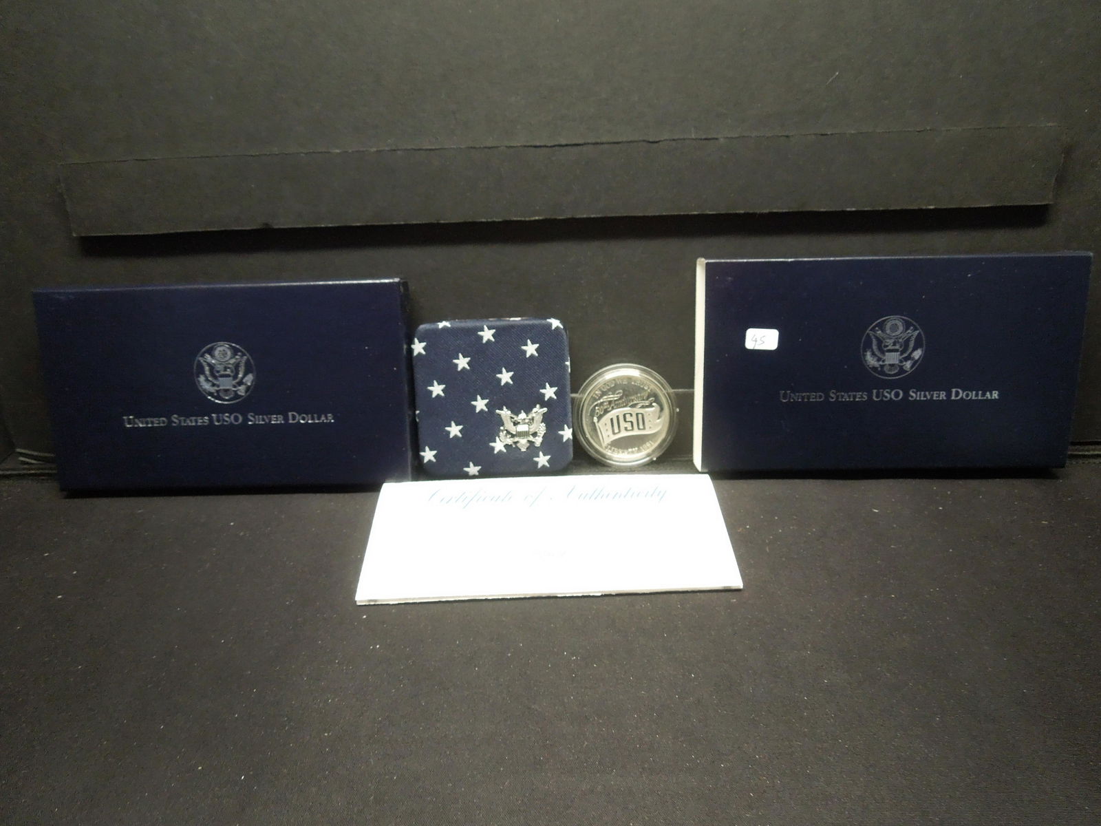 1991-S USO Commemorative Silver Dollar.  GEM Proof in (1 of 5)