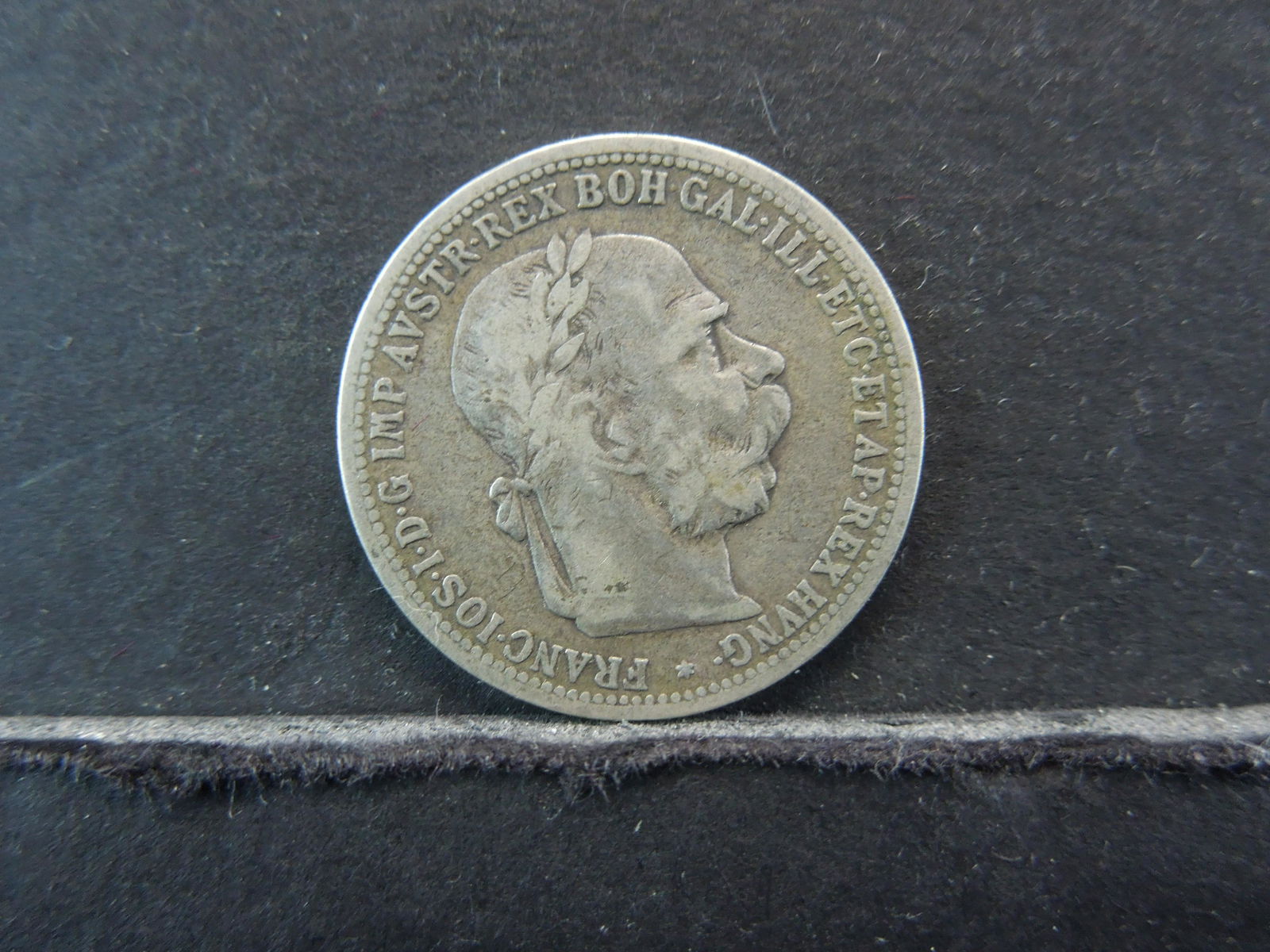 1895 Austria 1 Corona 83.5% Silver Coin.  Coin Weighs (1 of 2)