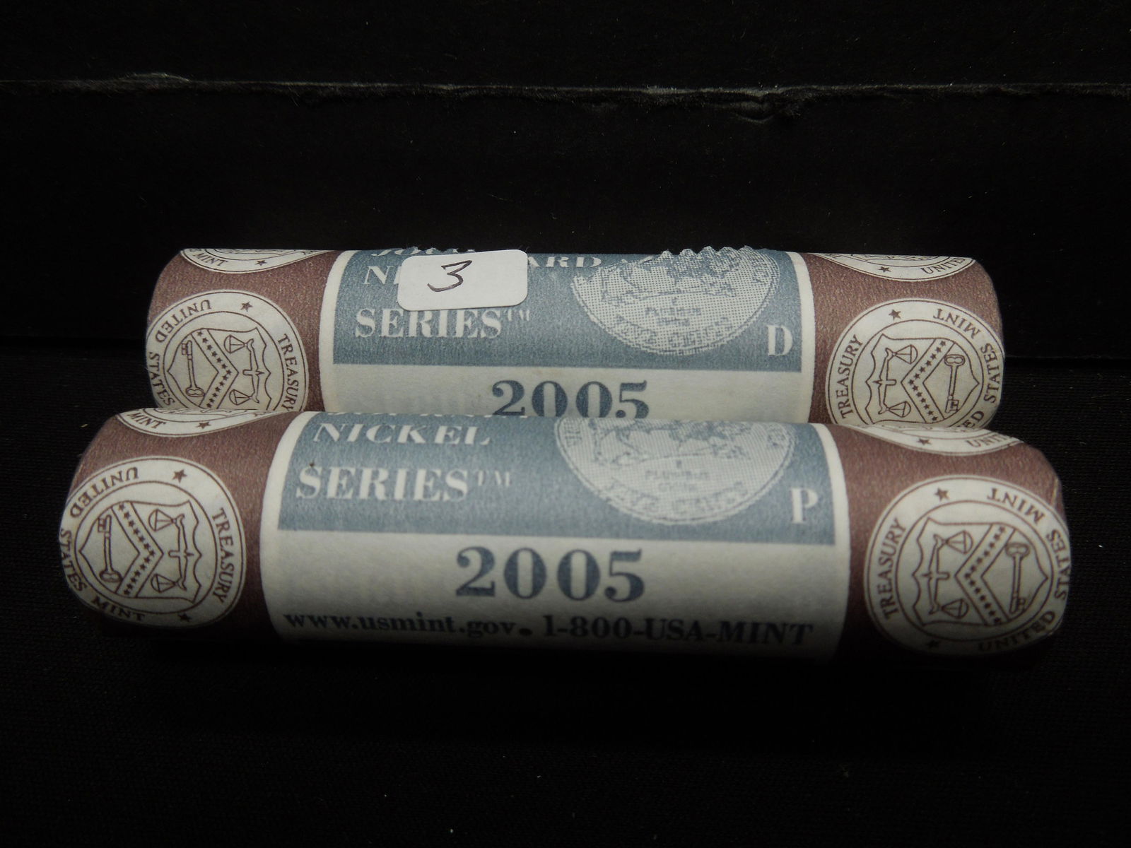 (2) Rolls 2005 P and D Westward Ho Buffalo Nickels. (1 of 3)