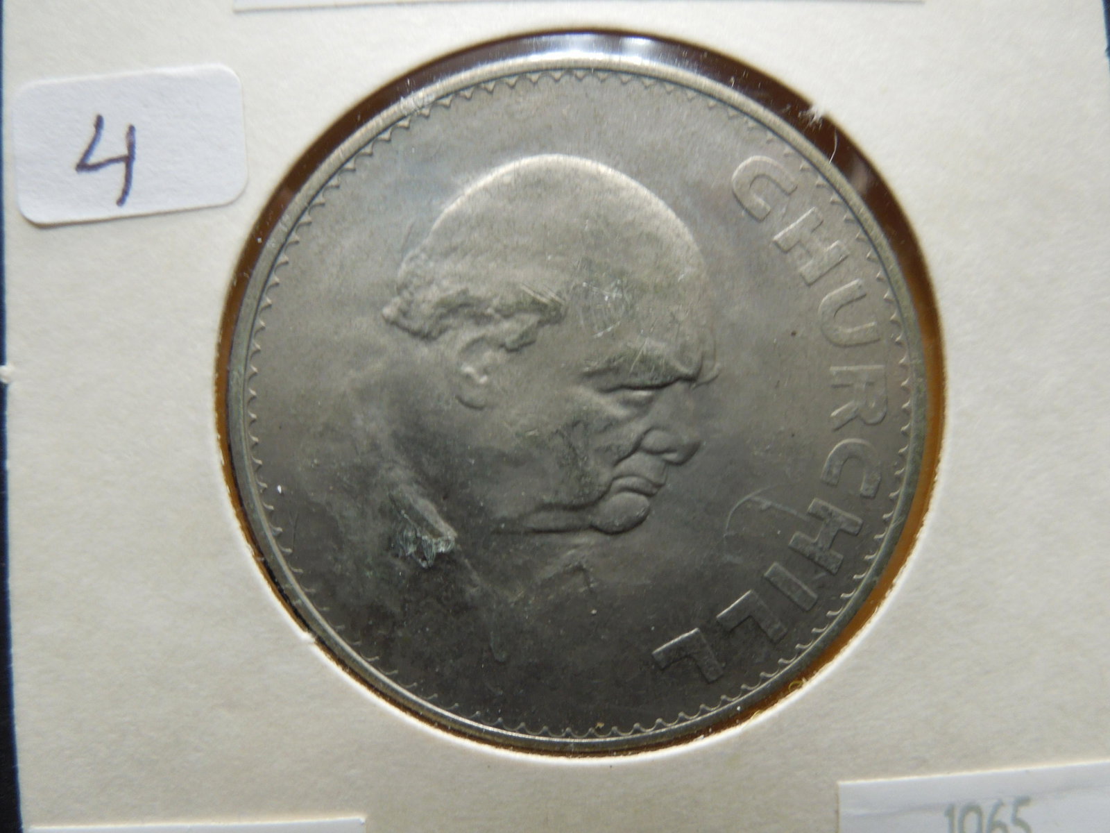 1965 Great Britain Winston Churchill Crown. The hero: 1965 Great Britain Winston Churchill Crown. The hero of WWII and a very tough guy. BU.