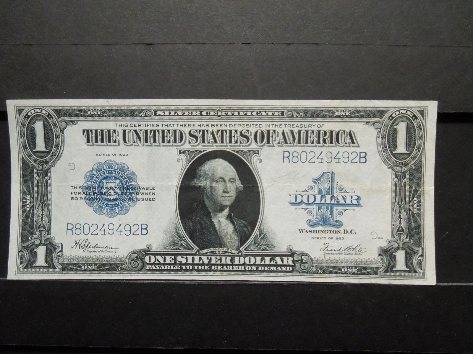 1923 $1 Saddle Blanket Silver Certificate.  A very nice (1 of 3)
