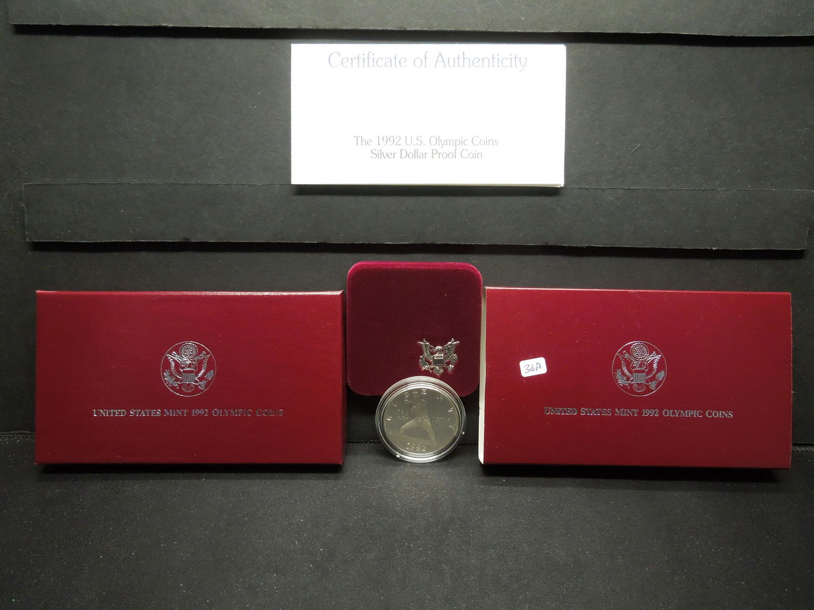 1992-S Olympic Silver Dollar.  GEM Proof in government (1 of 5)