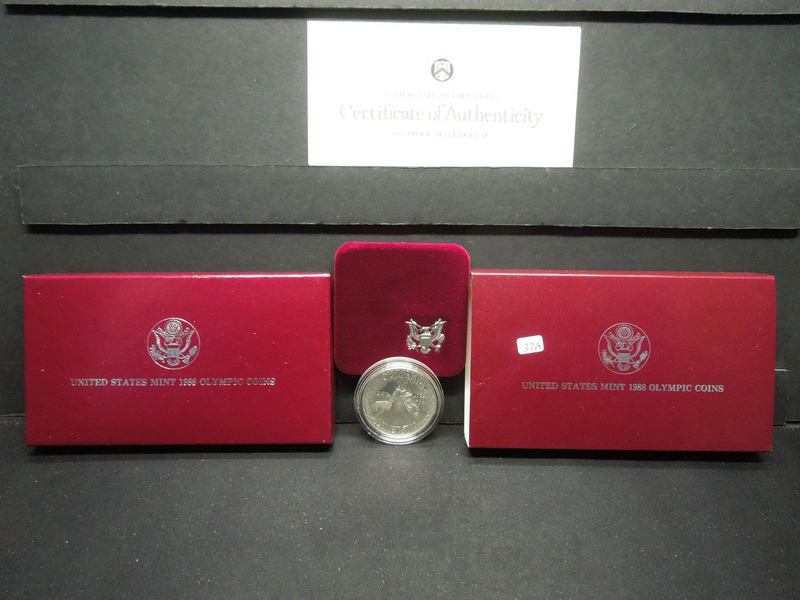 1988-S Olympic Silver Dollar.  GEM Proof in government (1 of 5)