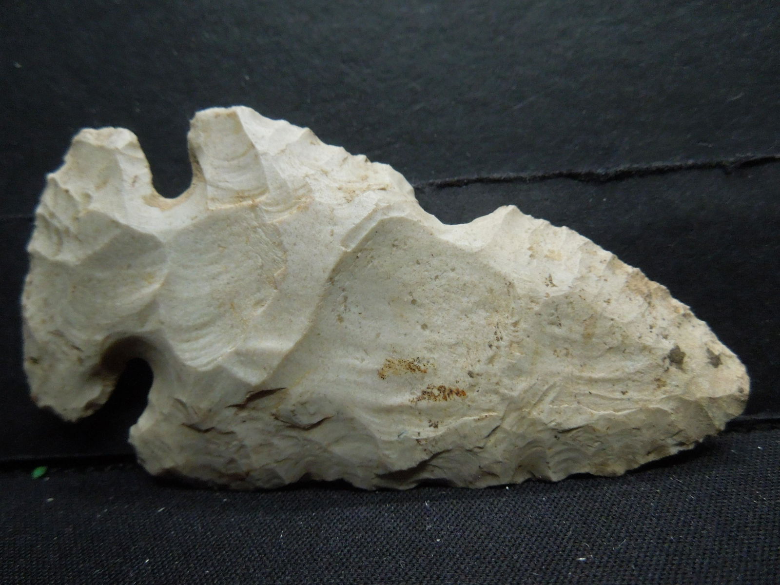 3 inch Thebes Early Archaic Point.  Tan.  8000 + years (1 of 3)