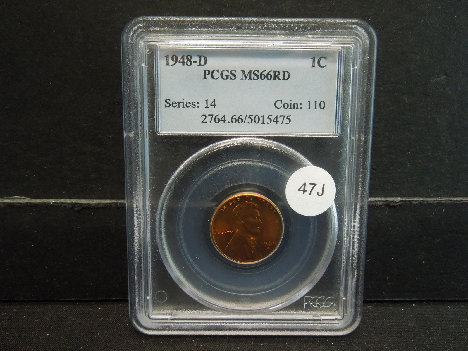 1948 D Wheat Cent, PCGS MS66RD (1 of 4)
