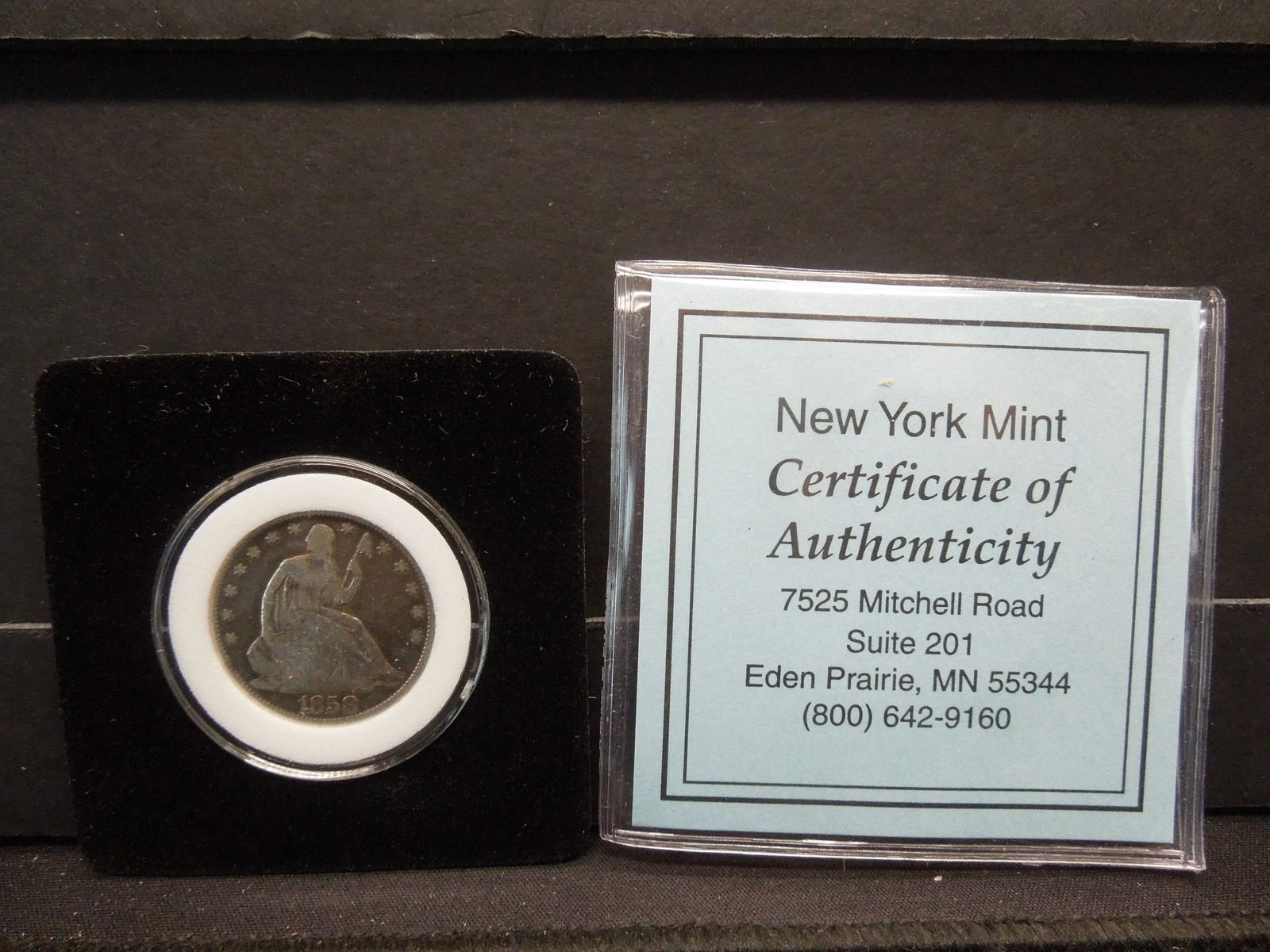 1858 Seated half Dollar (1 of 4)