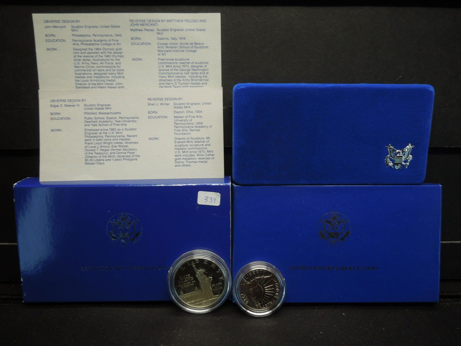 2pc 1986 Statue of Liberty Commemorative Proof Set (1 of 6)