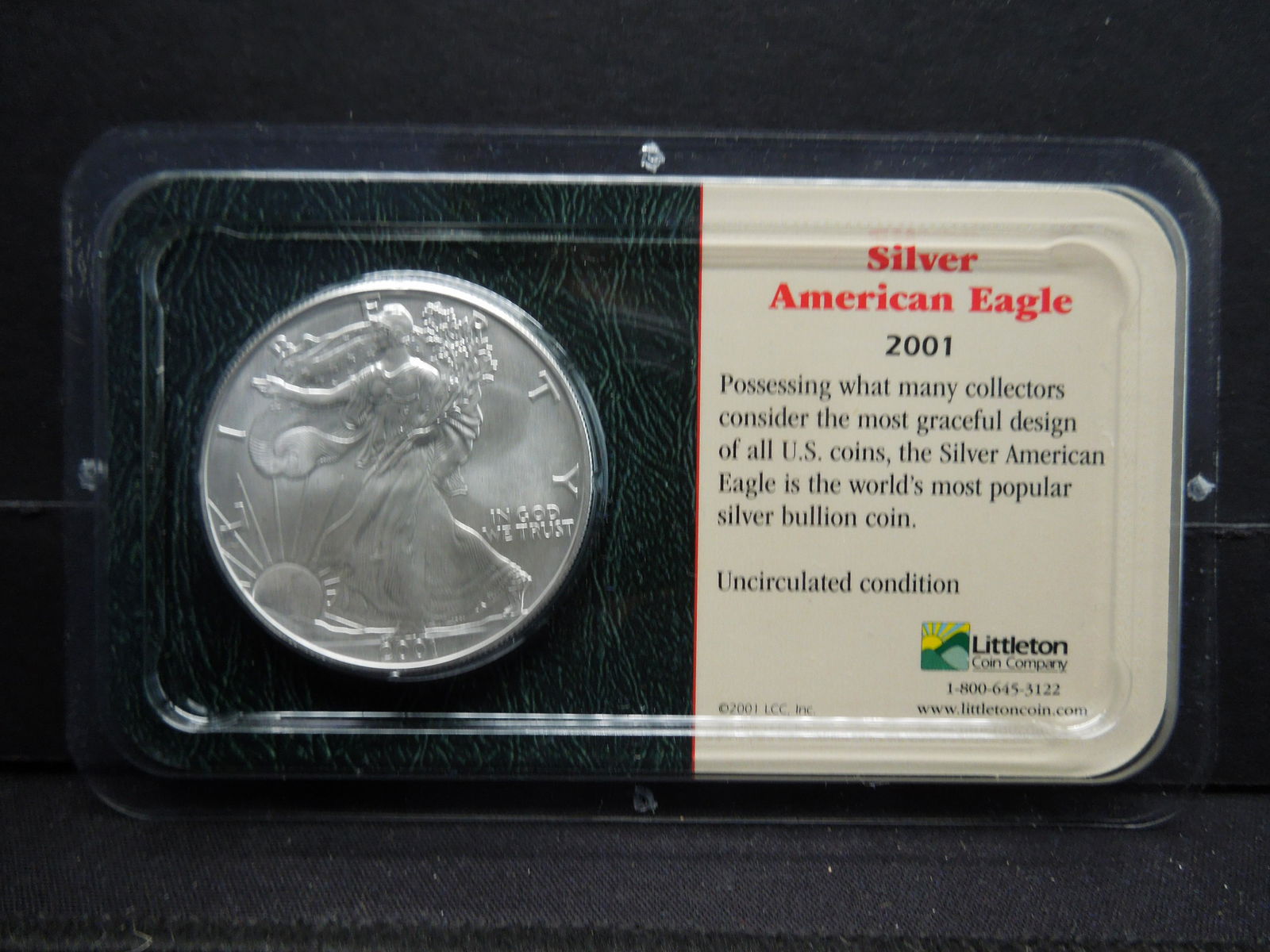 2001 American Silver Eagle in Littleton Info Pack (1 of 4)