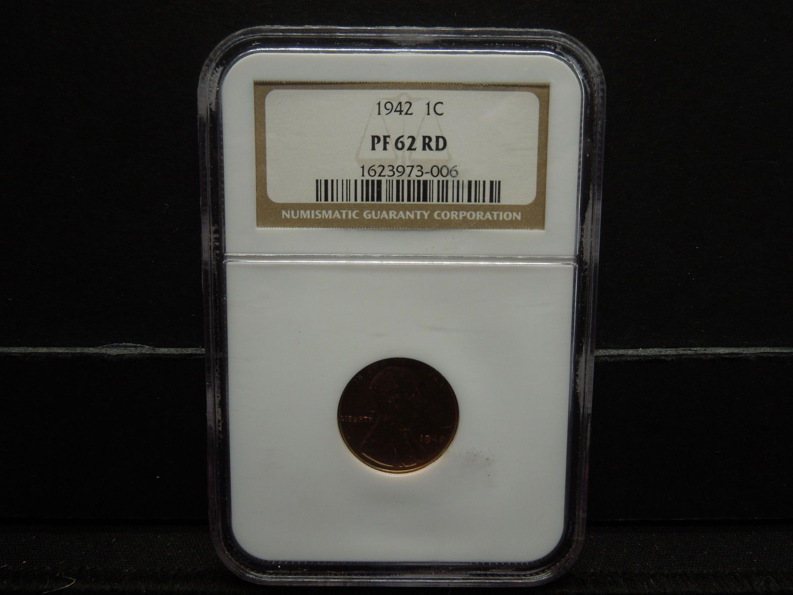 1942 PROOF Lincoln Wheat Cent.  NGC PF62 RED!! (1 of 4)
