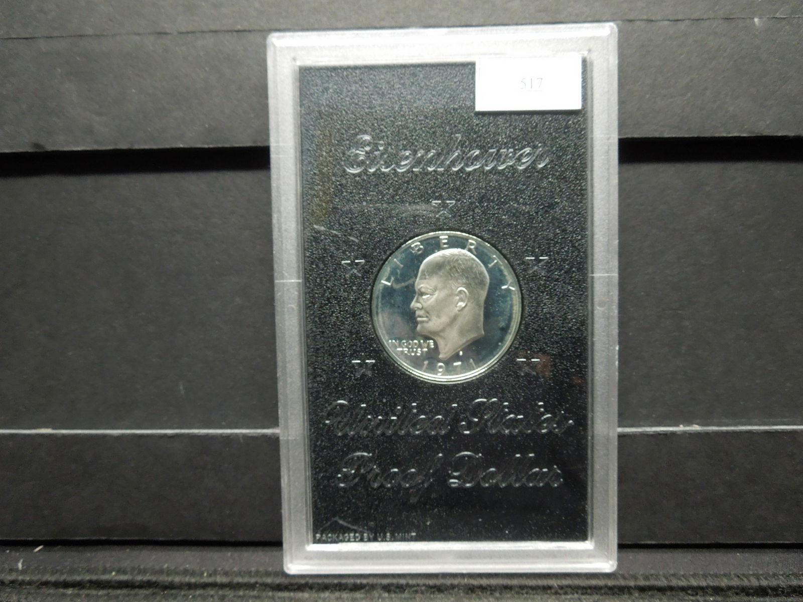 1971-S Silver Proof Ike Dollar in Government Lens (1 of 2)