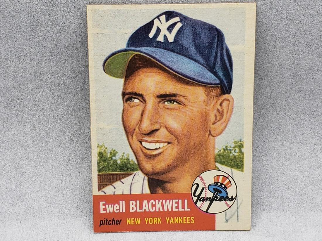 1953 Topps Ewell Blackwell #31 Short Print: 1953 Topps Ewell Blackwell #31 Short Print