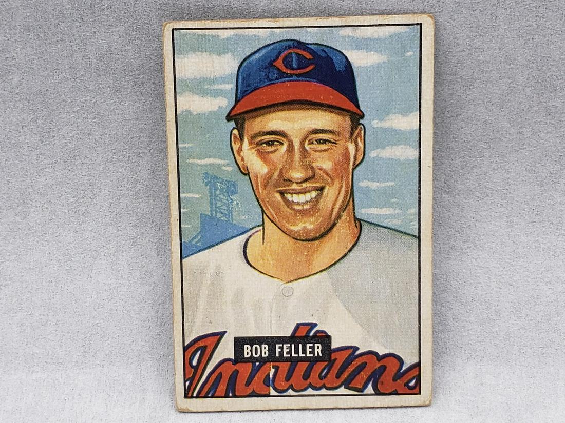 1951 Bowman Bob Feller #30 HOF (1 of 2)