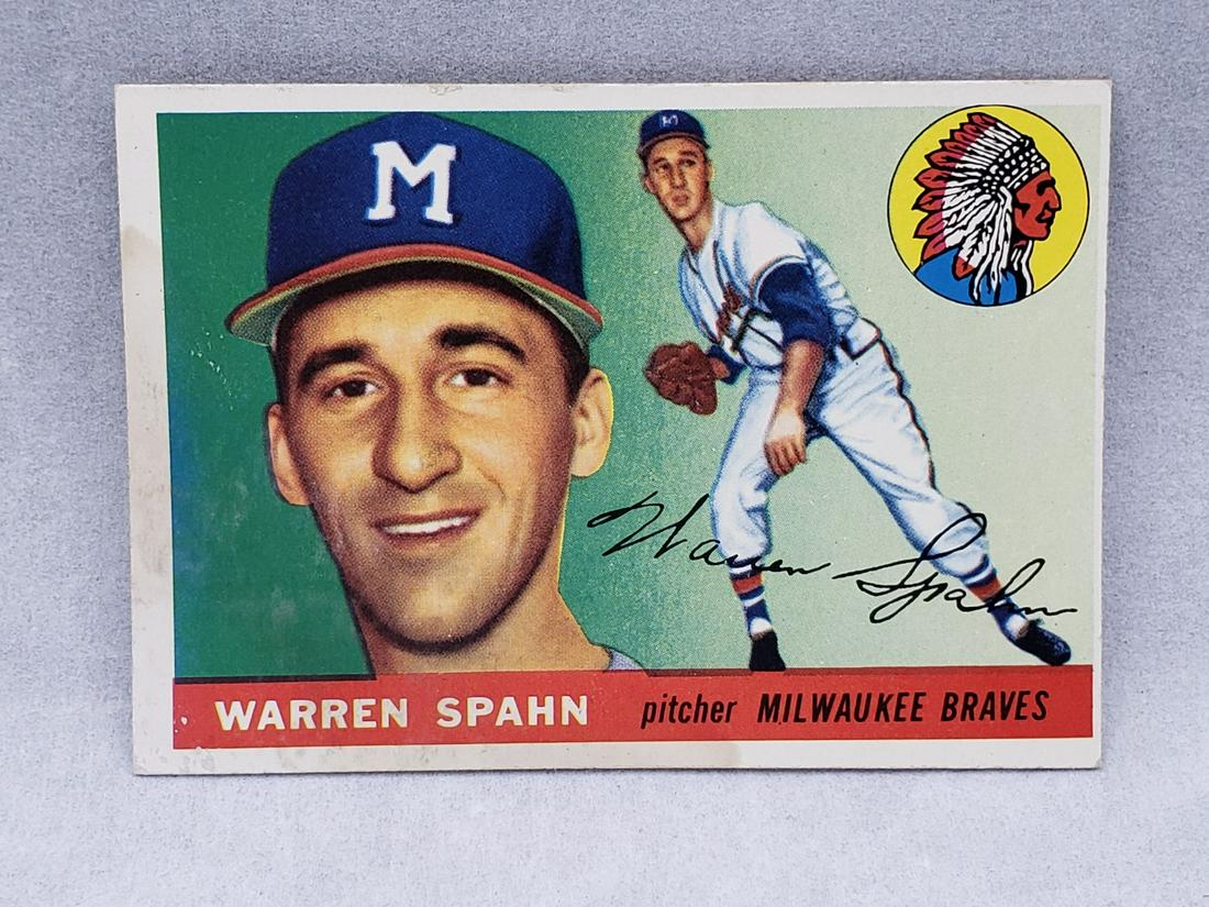 1955 Topps Warren Spahn #31 HOF (1 of 2)