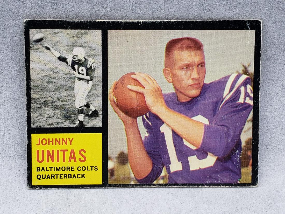 1962 Topps Johnny Unitas #1 HOF (1 of 2)