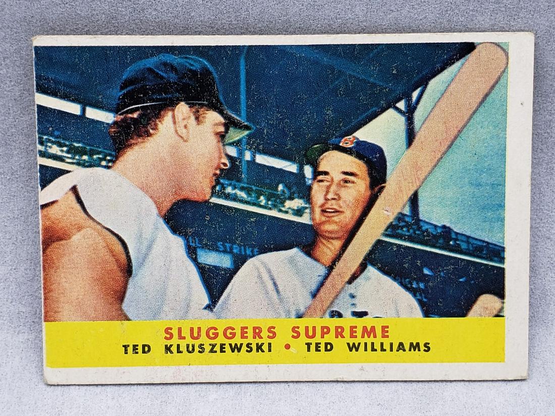 1958 Topps Sluggers Supreme Ted Williams/Ted Kluszewski (1 of 2)