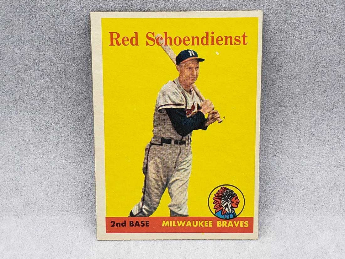 1958 Topps Red Schoendienst #190 HOF (1 of 2)