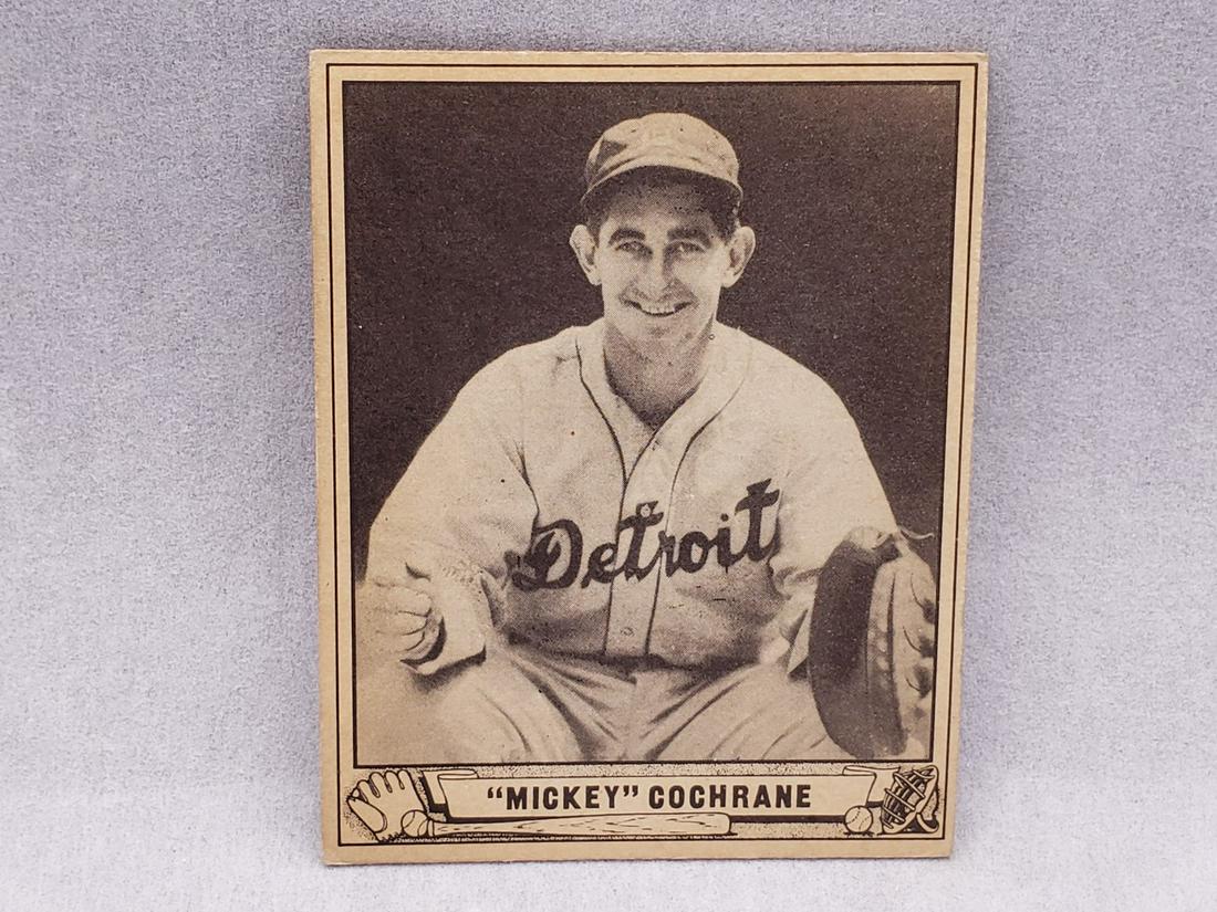 1940 Play Ball Mickey Cochrane #180 HOF Superman Ad (1 of 2)