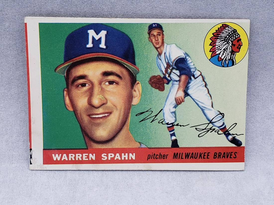 1955 Topps Warren Spahn #31 HOF (1 of 2)