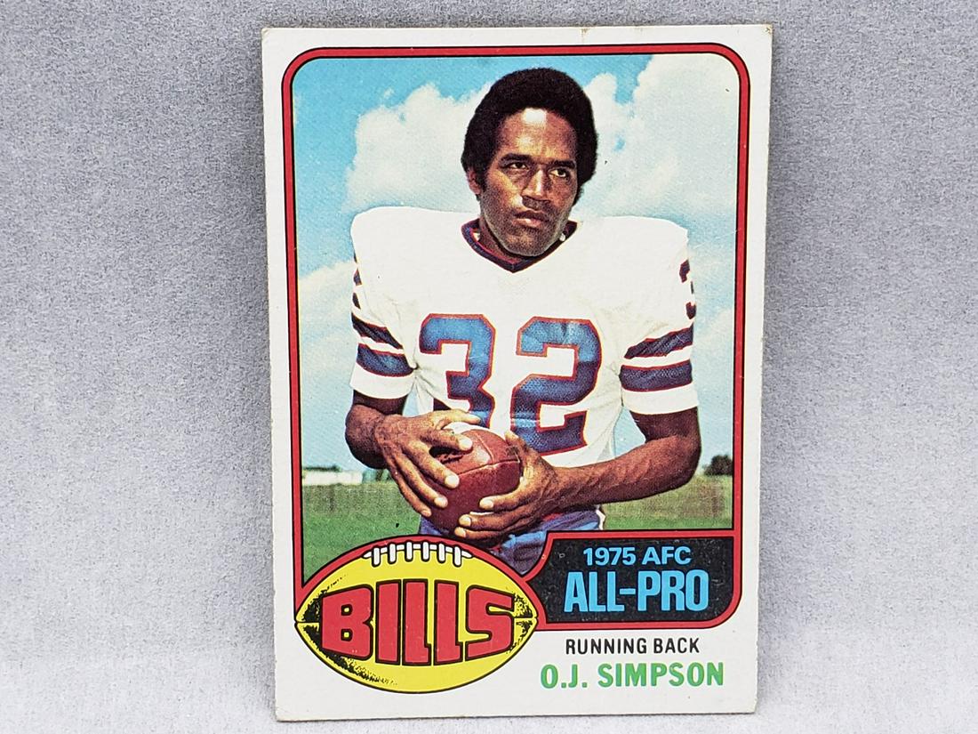 1976 Topps O.J Simpson #300 HOF (1 of 2)