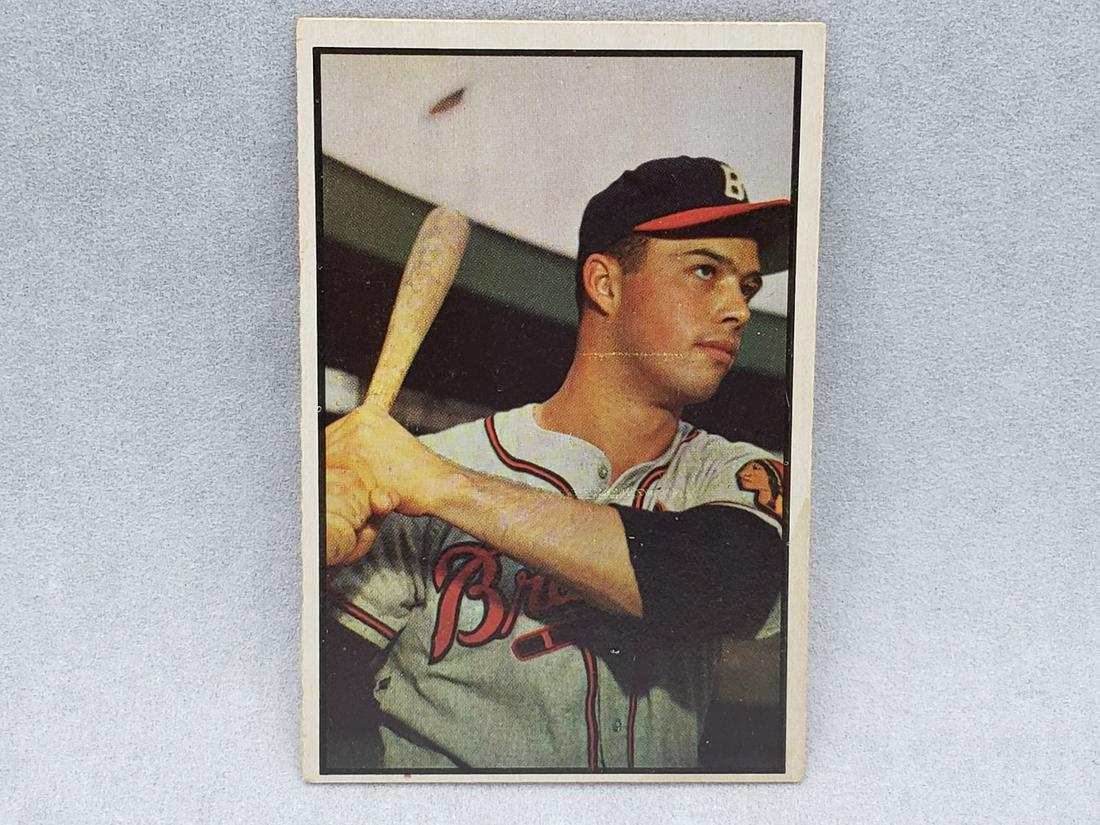 1953 Bowman Color Ed Mathews #97 HOF (1 of 2)