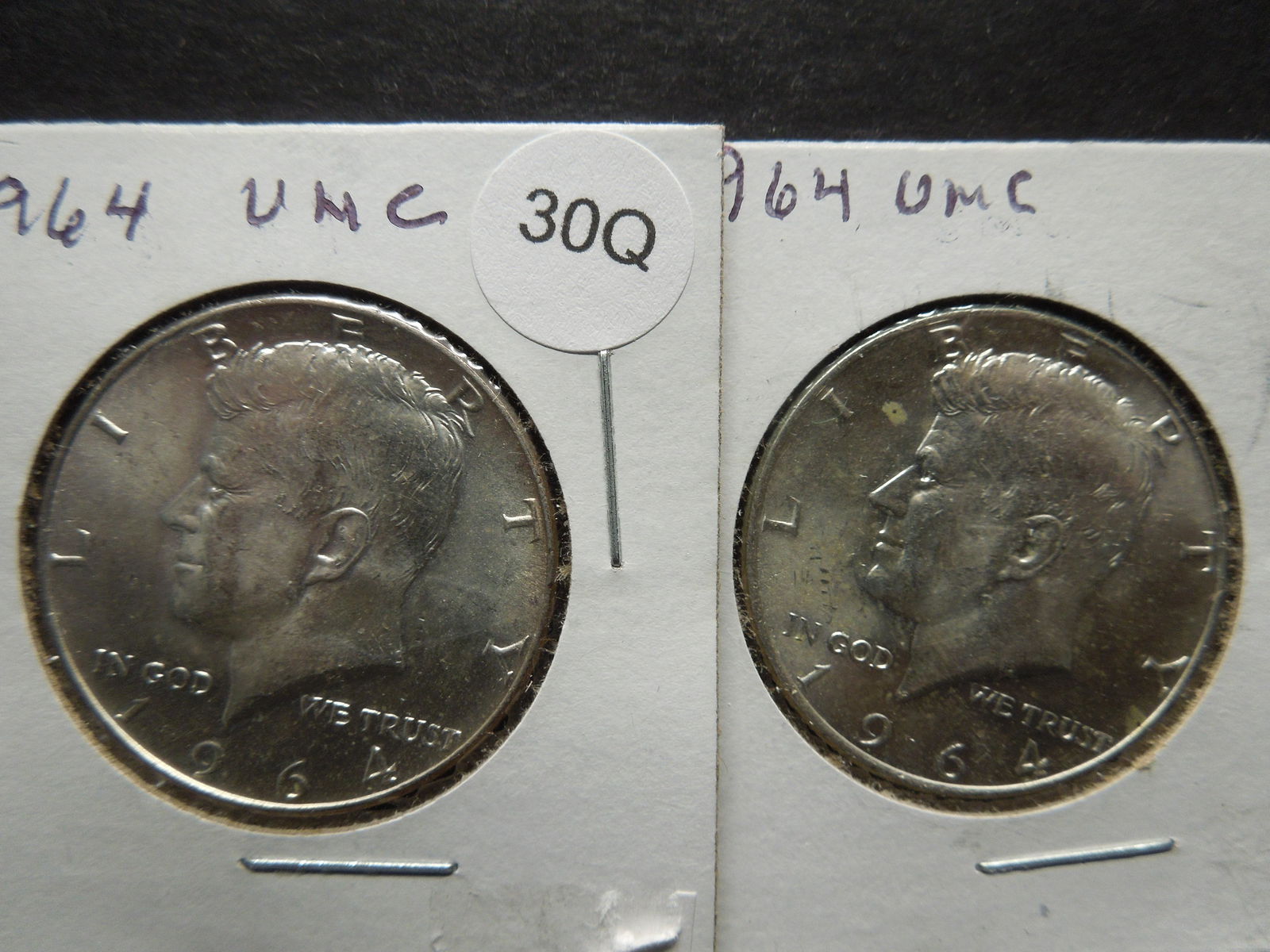 (2) 1964 Kennedy Half Dollars 90% (1 of 3)