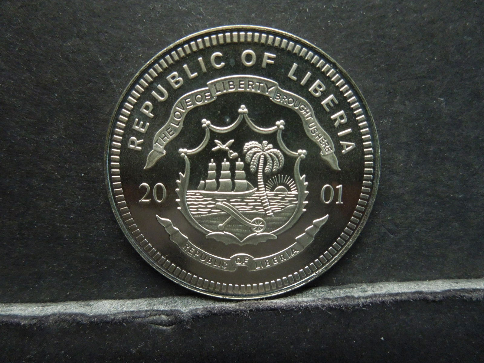 2001 Liberia Five Dollar Birg. Gen. G.T. Beauregard (1 of 2)