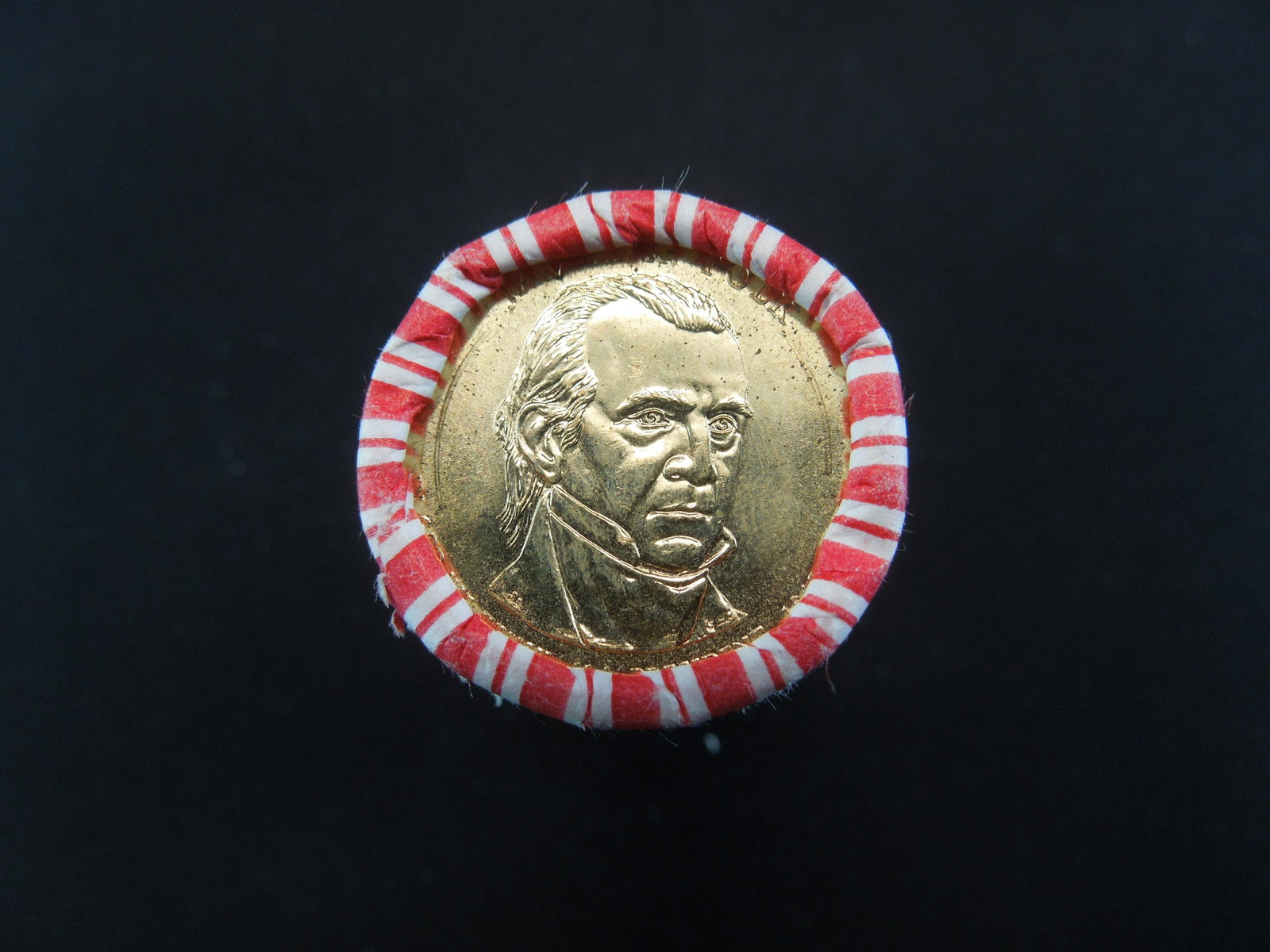 Mint Roll of (25) Presidential Dollars James K. Polk: Mint Roll of (25) Presidential Dollars James K. Polk
