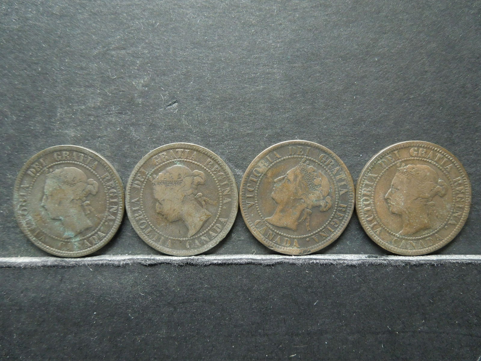 (4) 1884 CANADA CENTS (1 of 2)