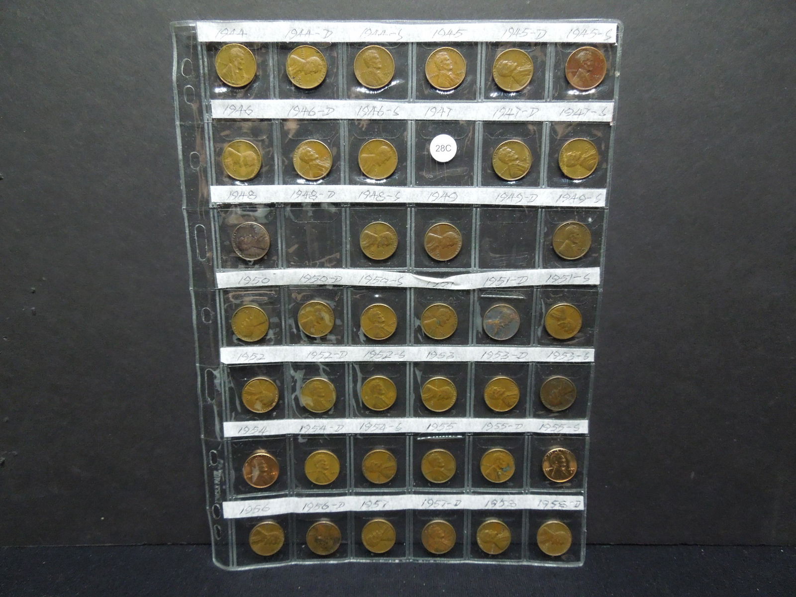 (39) Wheat Cents, 40's and 50's (1 of 5)