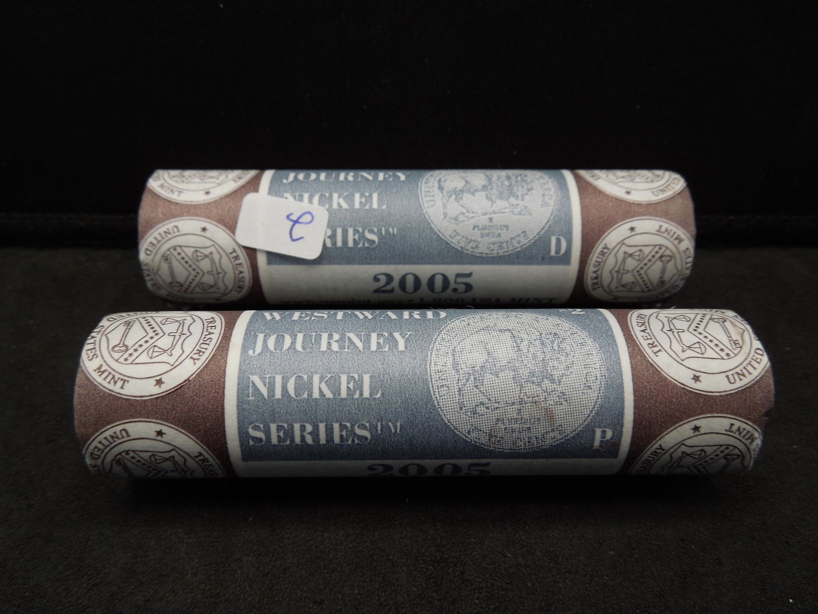 (2) Rolls 2005 P and D Westward Ho Buffalo Nickels. (1 of 3)